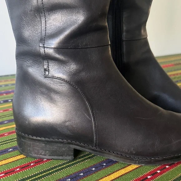 Cole Haan Katrina Knee-High Riding Boots Black Leather Size 9.5B - Picture 5 of 14